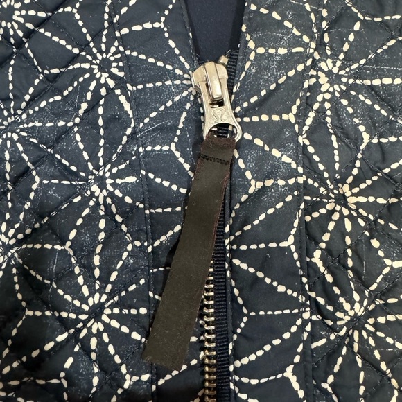 Lululemon Women’s V-Neck Zip Up Navy Blue Quilted Lightweight Coat Jacket Sz 4 - Picture 6 of 7